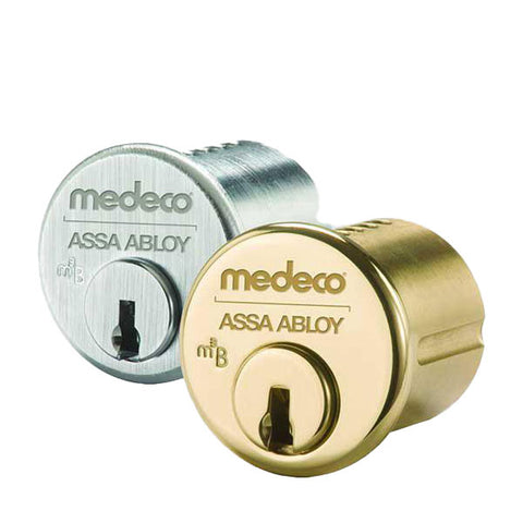 Medeco - M3 BiLevel - 6-Pin - 1-1/2" Mortise Cylinder - Z01 Standard Yale Cam - DL Keyway Pinned - 26D - Satin Chrome - Grade 1 Medeco - M3 BiLevel - 6-Pin - 1-1/2" Mortise Cylinder - Z01 Standard Yale Cam - DL Keyway Pinned - 26D - Satin Chrome - Grade 1