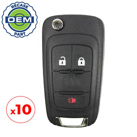 10 x 2010-2019 GMC / 3-Button Flip Key / PN: 5913596 / OHT01060512 (OEM Recase) 10 x 2010-2019 GMC / 3-Button Flip Key / PN: 5913596 / OHT01060512 (OEM Recase)
