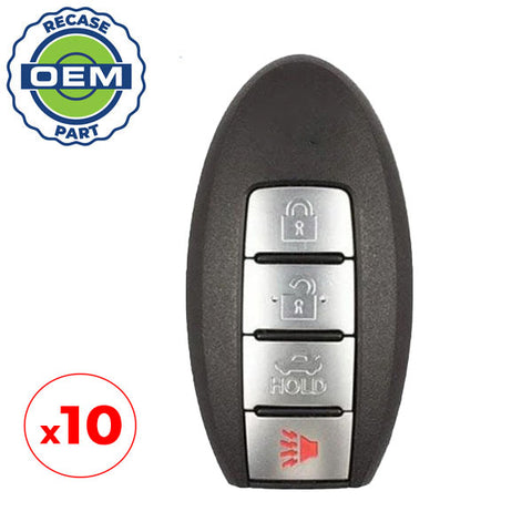 10 x 2007-2015 Infiniti / 4-Button Smart Key / PN: 285E3-JK65A / KR55WK48903 (OEM Recase) 10 x 2007-2015 Infiniti / 4-Button Smart Key / PN: 285E3-JK65A / KR55WK48903 (OEM Recase)