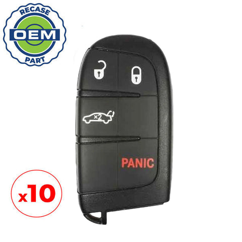 10 x 2011-2018 Chrysler Dodge / 4-Button Smart Key / PN: 56046758AA / M3N40821302 (OEM Recase) 10 x 2011-2018 Chrysler Dodge / 4-Button Smart Key / PN: 56046758AA / M3N40821302 (OEM Recase)