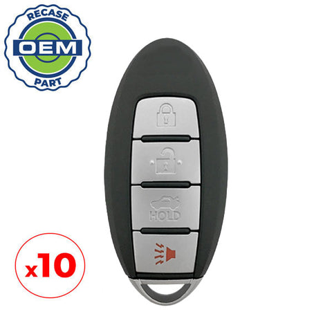 10 x 2007-2012 Nissan Sentra Maxima / 4-Button Smart Key / PN: 285E3-EW82D / CWTWBU735 (OEM Recase) 10 x 2007-2012 Nissan Sentra Maxima / 4-Button Smart Key / PN: 285E3-EW82D / CWTWBU735 (OEM Recase)
