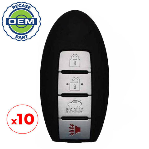 10 x 2013-2016 Nissan Altima Maxima / 4-Button Smart Key / PN: 285E3-9HP4B / KR5S180144014 (OEM Recase) 10 x 2013-2016 Nissan Altima Maxima / 4-Button Smart Key / PN: 285E3-9HP4B / KR5S180144014 (OEM Recase)