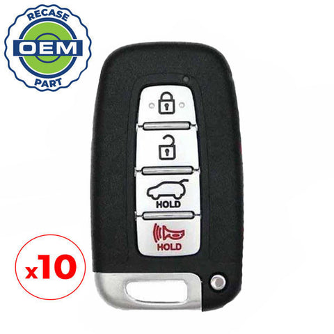 10 x 2011-2017 Hyundai / 4-Button Smart Key / PN: 95440-2V100 / SY5HMFNA04 (OEM Recase) 10 x 2011-2017 Hyundai / 4-Button Smart Key / PN: 95440-2V100 / SY5HMFNA04 (OEM Recase)