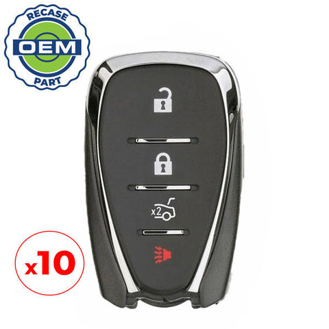10 x 2016-2020 Chevrolet / 4-Button Smart Key / PN: 13584504 / HYQ4EA (OEM Recase) 10 x 2016-2020 Chevrolet / 4-Button Smart Key / PN: 13584504 / HYQ4EA (OEM Recase)