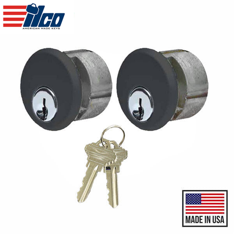 Ilco - Keyed Mortise - Schlage C Keyway - AR Cam - Zinc - KA2 - DU - Dark Bronze Ilco - Keyed Mortise - Schlage C Keyway - AR Cam - Zinc - KA2 - DU - Dark Bronze