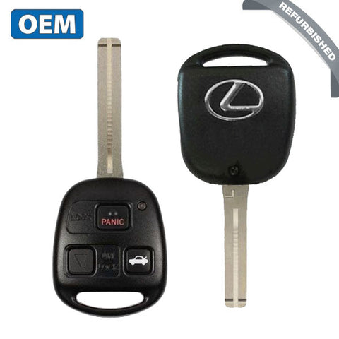 1998-2001 Lexus ES300 SC300 SC400 / 3-Button Remote Head Key / Long Blade / PN: 89070-33470 / HYQ1512V (OEM Refurb) 1998-2001 Lexus ES300 SC300 SC400 / 3-Button Remote Head Key / Long Blade / PN: 89070-33470 / HYQ1512V (OEM Refurb)