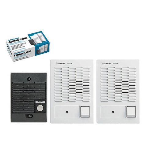 Aiphone - C-123LW - Dual Master ChimeCom Set - 1 Door - 2 Masters - 6VDC Aiphone - C-123LW - Dual Master ChimeCom Set - 1 Door - 2 Masters - 6VDC