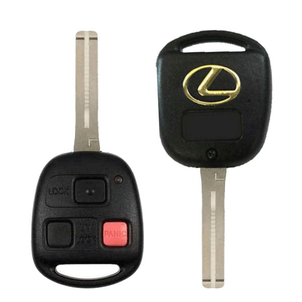2003-2008 Lexus LX470 GX470 / 3-Button Remote Head Key / Short Blade / 89070-60801 / HYQ1512V (OEM Refurb)