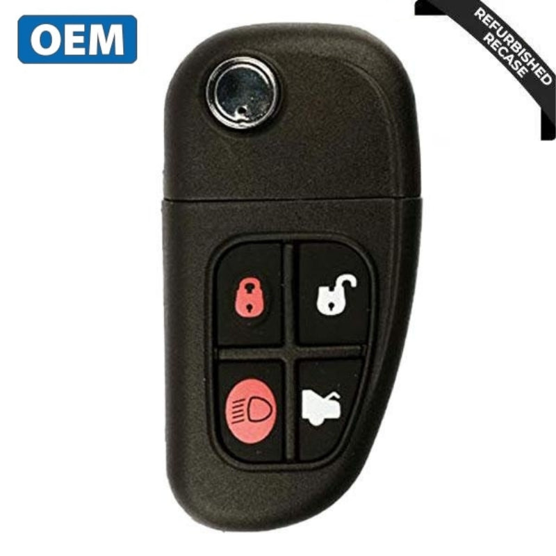2003-2009 Jaguar 4-Button Flip-Key FO21 Tibbe PN C2C-24317 CWTWB1U243 315 Mhz (OEM Recase) 2003-2009 Jaguar 4-Button Flip-Key FO21 Tibbe PN C2C-24317 CWTWB1U243 315 Mhz (OEM Recase)