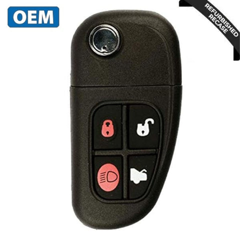 2003-2009 Jaguar 4-Button Flip-Key FO21 Tibbe PN C2C-24317 CWTWB1U243 315 Mhz (OEM Recase) 2003-2009 Jaguar 4-Button Flip-Key FO21 Tibbe PN C2C-24317 CWTWB1U243 315 Mhz (OEM Recase)