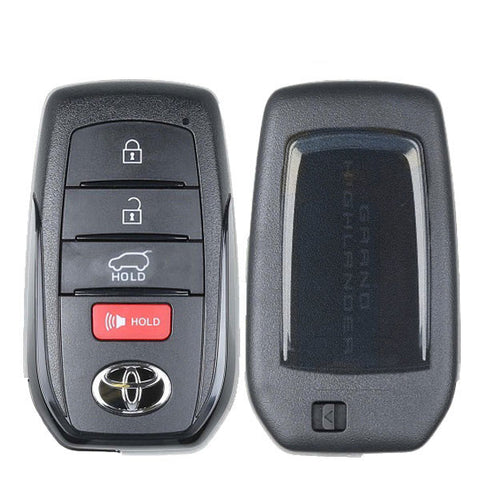 2024 Toyota Grand Highlander / 4-Button Smart Key / PN: 8990H-0E330 / HYQ14FBX (OEM) 2024 Toyota Grand Highlander / 4-Button Smart Key / PN: 8990H-0E330 / HYQ14FBX (OEM)
