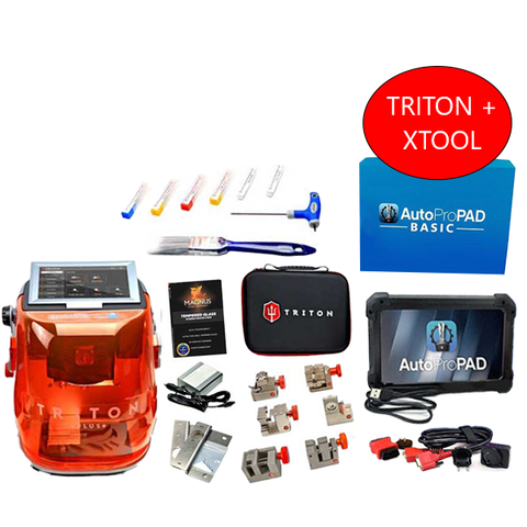 Triton PLUS - Automatic Key Cutting Machine (Ultimate Edition) + AutoProPAD Basic Transponder Programmer Triton PLUS - Automatic Key Cutting Machine (Ultimate Edition) + AutoProPAD Basic Transponder Programmer