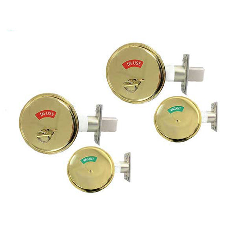 2 x Premium Commercial Privacy Indicator Deadbolt - US3 - Polished Brass - Grade 2 (Bundle of 2) 2 x Premium Commercial Privacy Indicator Deadbolt - US3 - Polished Brass - Grade 2 (Bundle of 2)