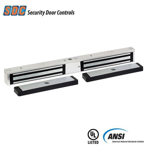 SDC - 352 - Double Narrow Line Magnetic Lock - Surface Mount - Full Monitoring - 1200lbs. - 12/24VDC - Satin Aluminum - Grade 1 SDC - 352 - Double Narrow Line Magnetic Lock - Surface Mount - Full Monitoring - 1200lbs. - 12/24VDC - Satin Aluminum - Grade 1