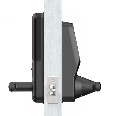 Lockly - PGD628FMB - Secure PLUS Fingerprint Biometric Electronic Latch Lever Set - Keypad-Bluetooth App Controlled - Matte Black Lockly - PGD628FMB - Secure PLUS Fingerprint Biometric Electronic Latch Lever Set - Keypad-Bluetooth App Controlled - Matte Black