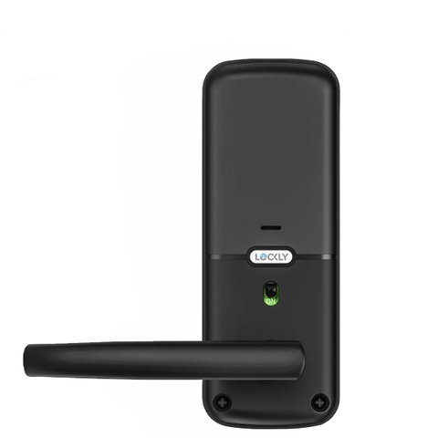 Lockly - PGD628FMB - Secure PLUS Fingerprint Biometric Electronic Latch Lever Set - Keypad-Bluetooth App Controlled - Matte Black Lockly - PGD628FMB - Secure PLUS Fingerprint Biometric Electronic Latch Lever Set - Keypad-Bluetooth App Controlled - Matte Black