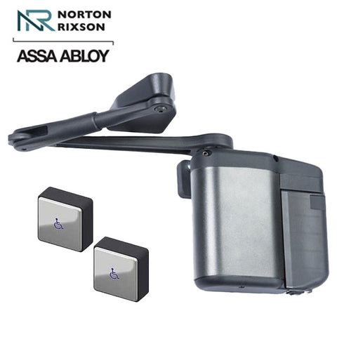 Norton - 5811 - Regenerative Door Operator ADAEZ PRO Kit - Pull Side - Push Buttons - Aluminum - Grade 1 - Square Buttons Norton - 5811 - Regenerative Door Operator ADAEZ PRO Kit - Pull Side - Push Buttons - Aluminum - Grade 1 - Square Buttons