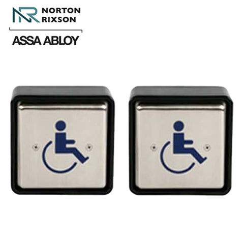 Norton - 5845 - Regenerative Door Operator ADAEZ PRO COMPLETE Kit - Push & Pull Mounting - Square Buttons - Satin Aluminum - Grade 1 Norton - 5845 - Regenerative Door Operator ADAEZ PRO COMPLETE Kit - Push & Pull Mounting - Square Buttons - Satin Aluminum - Grade 1