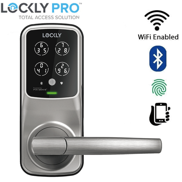 Lockly - 688FSN - Lux Compact Fingerprint Biometic Mortise Lever Lockly - 688FSN - Lux Compact Fingerprint Biometic Mortise Lever