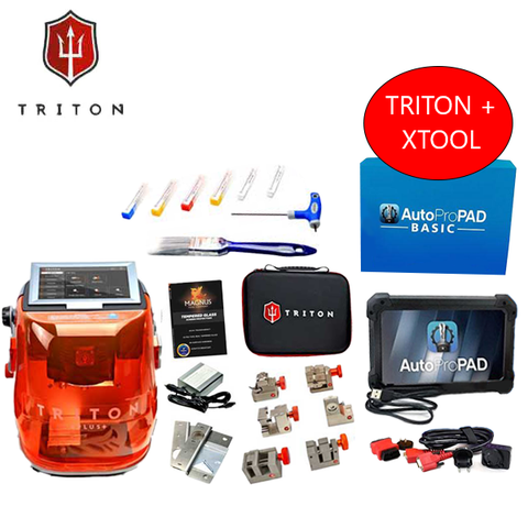 Triton PLUS - Automatic Key Cutting Machine (Ultimate Edition) + AutoProPAD Basic Transponder Programmer Triton PLUS - Automatic Key Cutting Machine (Ultimate Edition) + AutoProPAD Basic Transponder Programmer