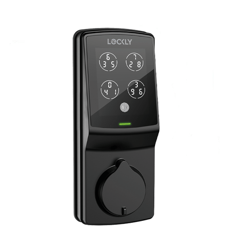 Lockly - PGD728WMB - Secure PRO Wi-Fi - Bluetooth App Controlled - Fingerprint Biometric Electronic Deadbolt - Includes Wi-Fi Hub - Matte Black Lockly - PGD728WMB - Secure PRO Wi-Fi - Bluetooth App Controlled - Fingerprint Biometric Electronic Deadbolt - Includes Wi-Fi Hub - Matte Black