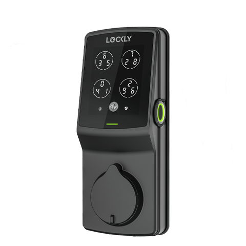 Lockly - PGD728WMB - Secure PRO Wi-Fi - Bluetooth App Controlled - Fingerprint Biometric Electronic Deadbolt - Includes Wi-Fi Hub - Matte Black Lockly - PGD728WMB - Secure PRO Wi-Fi - Bluetooth App Controlled - Fingerprint Biometric Electronic Deadbolt - Includes Wi-Fi Hub - Matte Black