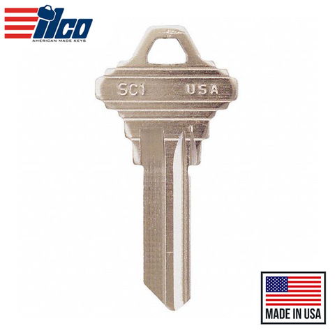 Ilco - SC1-NP SCHLAGE Key Blank - 250 Pack Ilco - SC1-NP SCHLAGE Key Blank - 250 Pack
