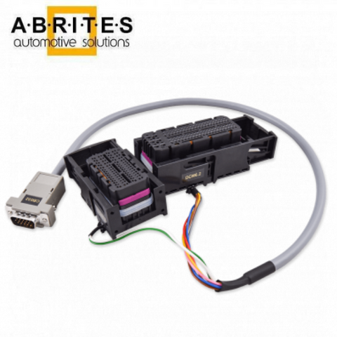 ABRITES CB032 DCM6.2 Connection Cable for VAG vehicles, showing pinout connections for ECU diagnostics and key programming. ABRITES CB032 DCM6.2 Connection Cable for VAG vehicles, showing pinout connections for ECU diagnostics and key programming.