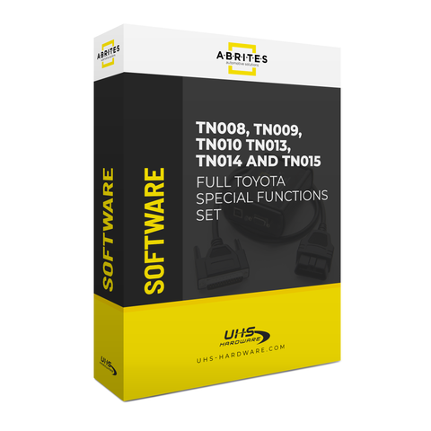 ABRITES - AVDI - TN00F - Full Toyota special functions set TN008, TN009, TN010, TN013, TN014 and TN015 ABRITES - AVDI - TN00F - Full Toyota special functions set TN008, TN009, TN010, TN013, TN014 and TN015