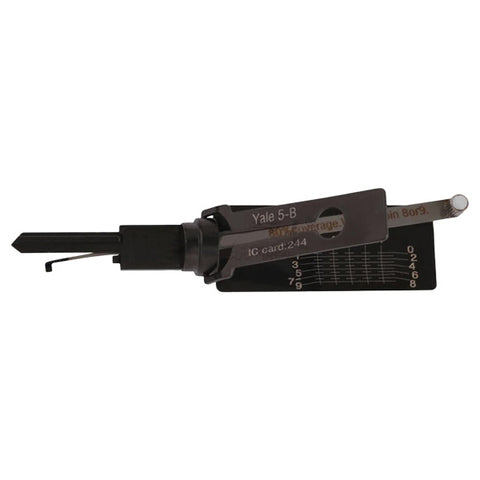 GOSO - AKK Lishi Style 2-in-1 Pick and Decoder - Yale 5B - 5-Pin - European Lock Cylinder GOSO - AKK Lishi Style 2-in-1 Pick and Decoder - Yale 5B - 5-Pin - European Lock Cylinder