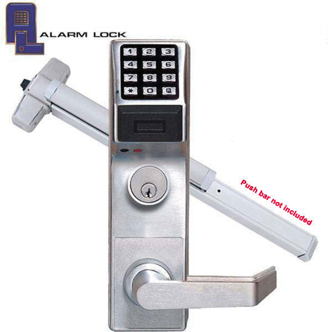 Alarm Lock Trilogy - ETPDLS1G - PROX Panic Exit Trim Keypad Digital Lock w/ Audit Trail - 26D - Satin Chrome Alarm Lock Trilogy - ETPDLS1G - PROX Panic Exit Trim Keypad Digital Lock w/ Audit Trail - 26D - Satin Chrome
