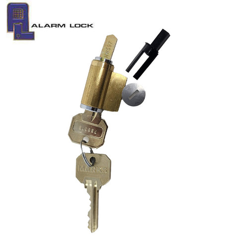 Alarm Lock - HW596F - Door Lock Cylinder - For Cylindrical Trilogy Door Locks - 26D - Satin Chrome - Grade 1 Alarm Lock - HW596F - Door Lock Cylinder - For Cylindrical Trilogy Door Locks - 26D - Satin Chrome - Grade 1
