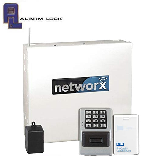 Alarm Lock Trilogy - NETPDK - Networked Wireless Proximity Keypad - 5000 Users - 35K Trail - Net Panel 2-Door Access Controller - Satin Chrome