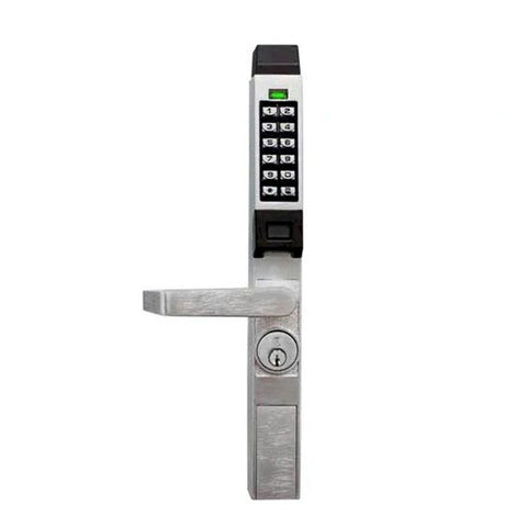 Alarm Lock Trilogy - PDL1300ETNW - Narrow-Stile Digital PROX Keypad Lever Lock Exit Trim - Networx - Audit Trail - 26D - Satin Chrome Alarm Lock Trilogy - PDL1300ETNW - Narrow-Stile Digital PROX Keypad Lever Lock Exit Trim - Networx - Audit Trail - 26D - Satin Chrome