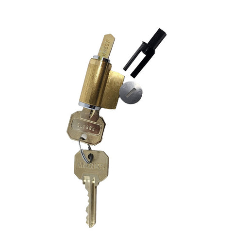 Alarm Lock - HW596F - Door Lock Cylinder - For Cylindrical Trilogy Door Locks - 26D - Satin Chrome - Grade 1 Alarm Lock - HW596F - Door Lock Cylinder - For Cylindrical Trilogy Door Locks - 26D - Satin Chrome - Grade 1