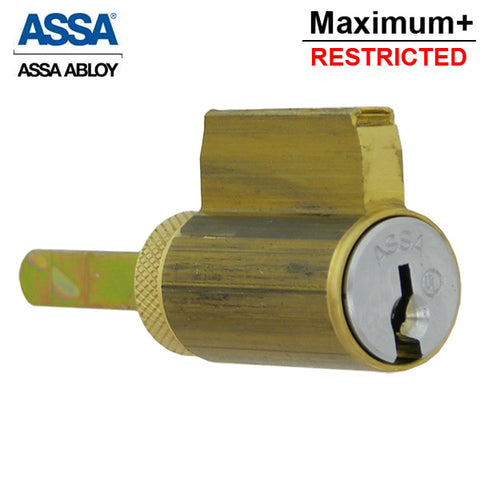 ASSA - Maximum+ Restricted - KIK / KIL Cylinder - 626 - Satin Chrome - Schlage Levers & Knobs - Sub-Assembled - No Sidebar ASSA - Maximum+ Restricted - KIK / KIL Cylinder - 626 - Satin Chrome - Schlage Levers & Knobs - Sub-Assembled - No Sidebar