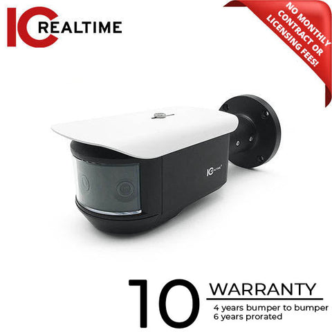 IC Realtime - AVS-PANO-A007 / 3X 2MP (6MP Total) Avs 180A° Panoramic Full Size Bullet Camera / I-SnIPer / 3X 3.6mm Fixed Lens (180A°) / 65 Feet Smart IR / 24VAC IC Realtime - AVS-PANO-A007 / 3X 2MP (6MP Total) Avs 180A° Panoramic Full Size Bullet Camera / I-SnIPer / 3X 3.6mm Fixed Lens (180A°) / 65 Feet Smart IR / 24VAC