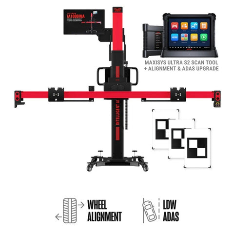 Autel - IA1000 Automated Wheel Alignment and ADAS System with LDW & MaxiSYS Ultra S2 Diagnostics Tablet Autel - IA1000 Automated Wheel Alignment and ADAS System with LDW & MaxiSYS Ultra S2 Diagnostics Tablet
