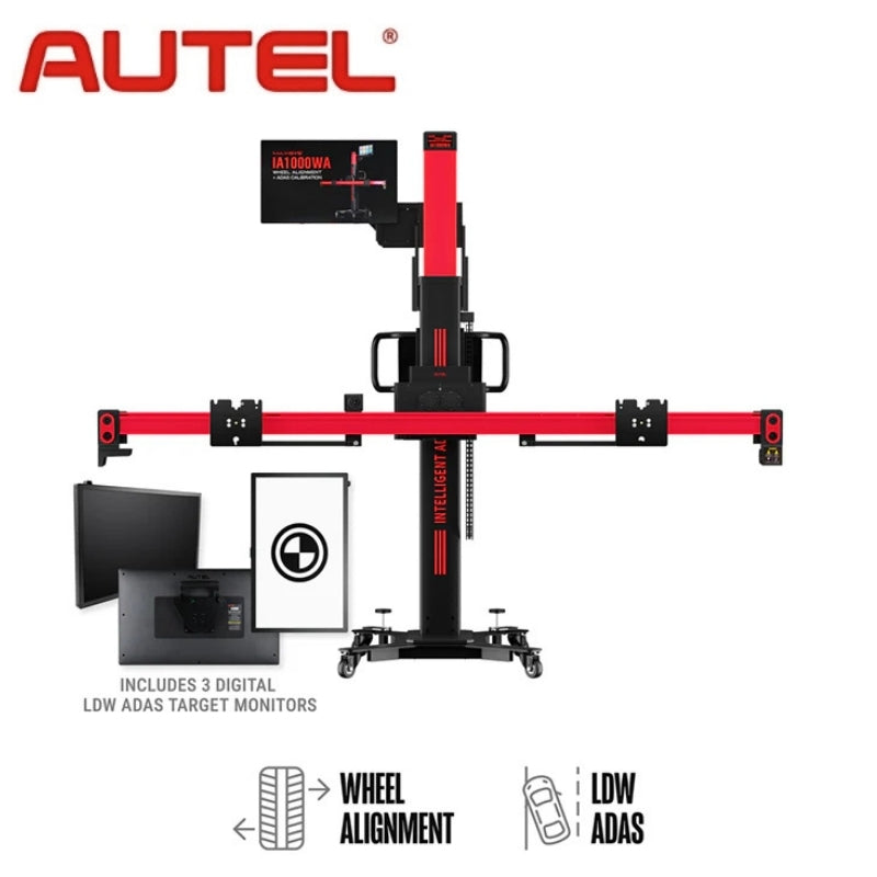 Autel - IA1000 Automated Wheel Alignment and ADAS System with MaxiSYS Ultra S2 Diagnostics Tablet & Digital LDW Targets Autel - IA1000 Automated Wheel Alignment and ADAS System with MaxiSYS Ultra S2 Diagnostics Tablet & Digital LDW Targets