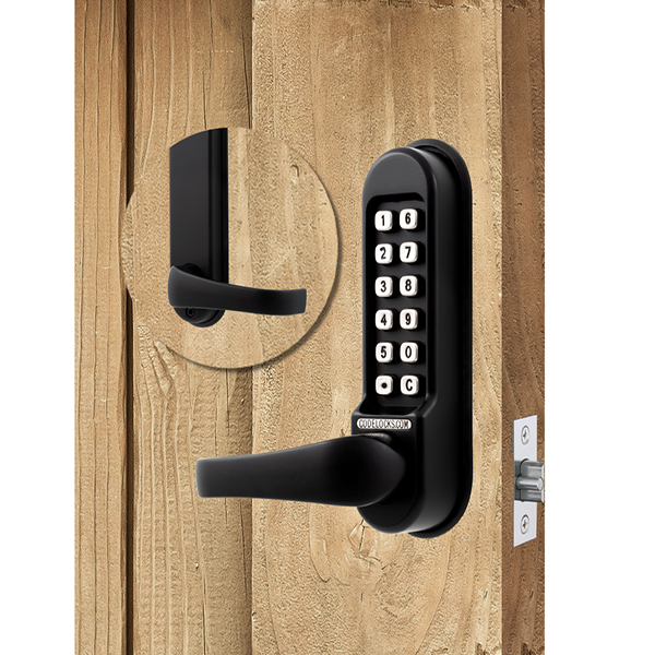 CodeLocks - CL515 - Mechanical Lock - Heavy Duty - Optional Backset - Tubular Mortise Latchbolt - Passage Function - Marine Grade