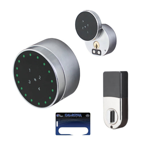 Cal-Royal - DB9000-US15 - Touchscreen Electronic Deadbolt - Compatible with Apple and Android - Grade 2 Cal-Royal - DB9000-US15 - Touchscreen Electronic Deadbolt - Compatible with Apple and Android - Grade 2