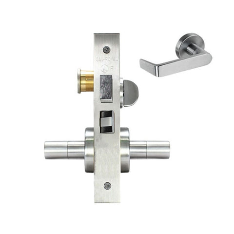 Cal-Royal - NM8456ss - Sectional Trim Corridor Mortise Lock - Right Handed Handling - US26D Satin Chrome Plated - Grade 1 Cal-Royal - NM8456ss - Sectional Trim Corridor Mortise Lock - Right Handed Handling - US26D Satin Chrome Plated - Grade 1