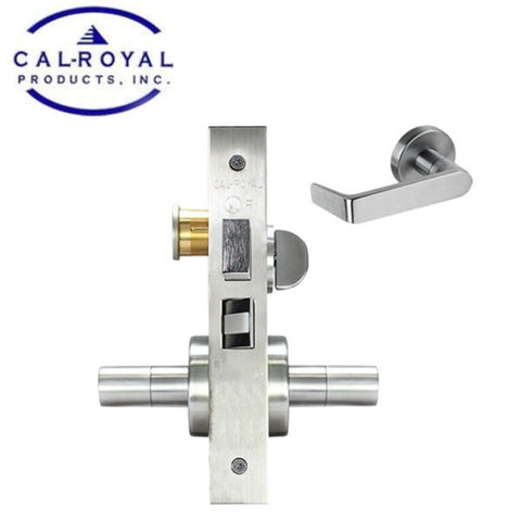 Cal-Royal - NM8456ss - Sectional Trim Corridor Mortise Lock - Right Handed Handling - US26D Satin Chrome Plated - Grade 1 Cal-Royal - NM8456ss - Sectional Trim Corridor Mortise Lock - Right Handed Handling - US26D Satin Chrome Plated - Grade 1