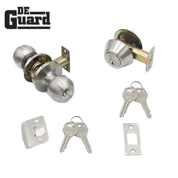 Premium Combo Lockset - Stainless Steel - Entrance - Grade 3 - KW1 - UHS Hardware Premium Combo Lockset - Stainless Steel - Entrance - Grade 3 - KW1 - UHS Hardware