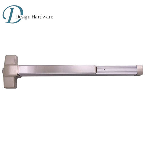 Design Hardware - 1000R - Rim Exit - Heavy Duty - 33-inches - Non-Handed - G1 - Satin Stainless Steel 630/US32D Design Hardware - 1000R - Rim Exit - Heavy Duty - 33-inches - Non-Handed - G1 - Satin Stainless Steel 630/US32D