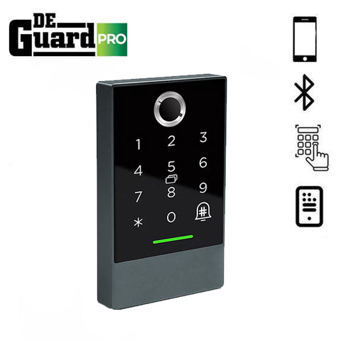 DeGuard Pro - Premium Electronic Smart Door Lock Reader Door Access Control System - Bluetooth / RFID / Optional Fingerprint / Wi-Fi - Stainless Steel DeGuard Pro - Premium Electronic Smart Door Lock Reader Door Access Control System - Bluetooth / RFID / Optional Fingerprint / Wi-Fi - Stainless Steel