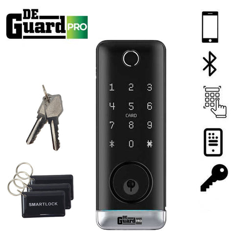 DeGuard Pro - Premium Electronic Keyless Entry Smart Deadbolt - T1B - Bluetooth / Fingerprint / RFID / Wi-Fi - IP55 DeGuard Pro - Premium Electronic Keyless Entry Smart Deadbolt - T1B - Bluetooth / Fingerprint / RFID / Wi-Fi - IP55