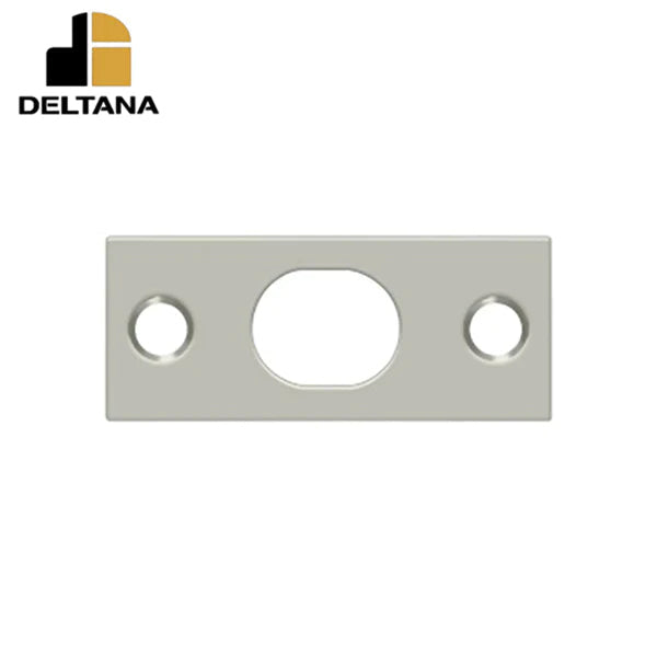 Nathページ Deltana - Strike Plate For Extension Flush Bolt - Satin Nickel for