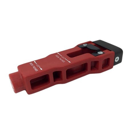 Side view showing preset depth guide on DIS-6575 tool Side view showing preset depth guide on DIS-6575 tool