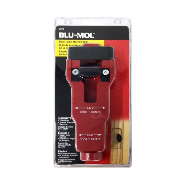 Premier Blu-Mol Door Latch Mortise Tool DIS-6575 full kit view Premier Blu-Mol Door Latch Mortise Tool DIS-6575 full kit view